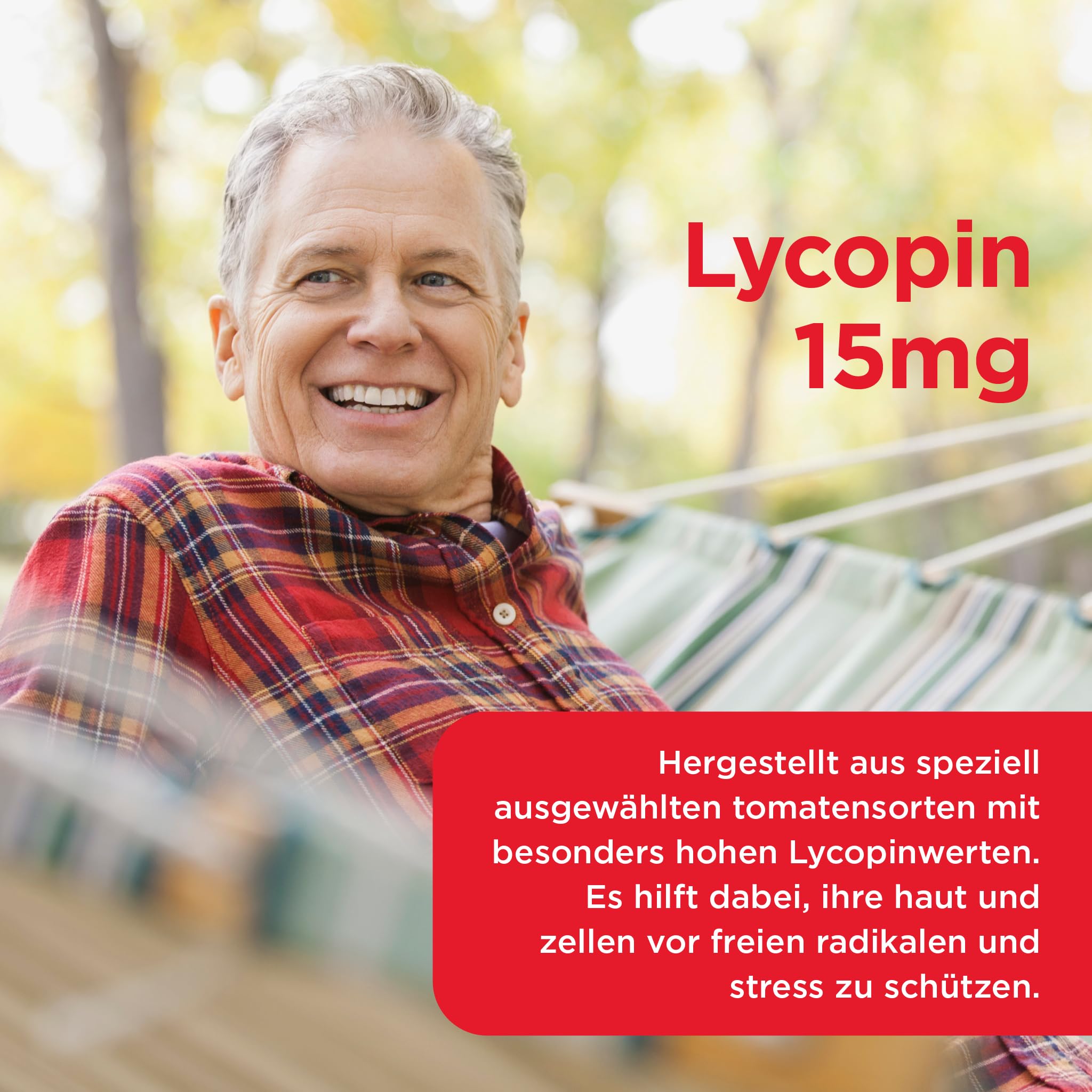 Healthspan Lycopin 15 mg | 150 mg Tomatenextrakt | Vitamin E | Reich an Tomaten-Phytonährstoffen | Keine GVO-Tomaten | Vegan | 60 Kapseln