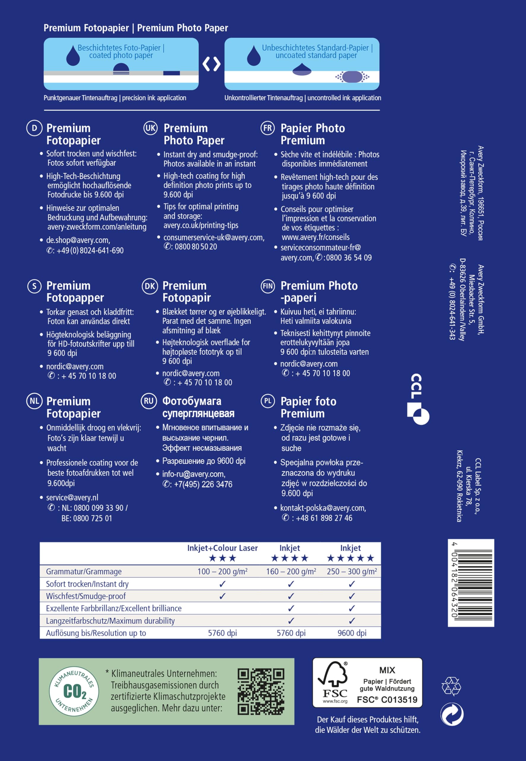 Carta Fotografica A3 Opaca Confezione 100 Fogli Carta Speciale Epson