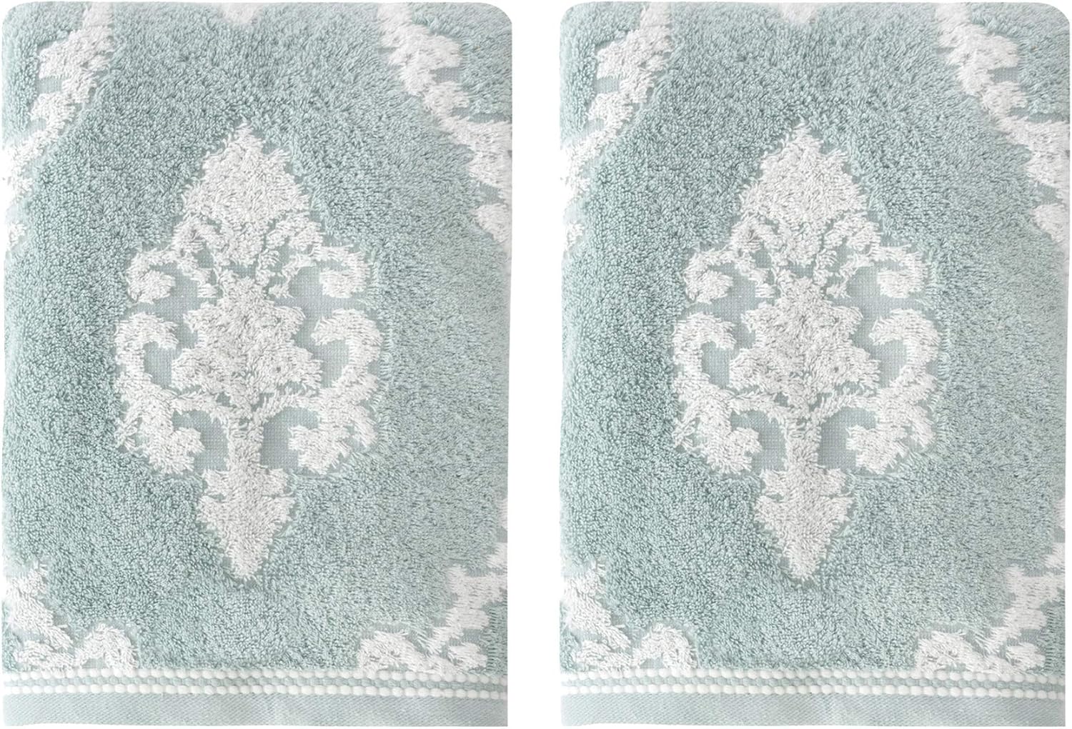 Croscill Juno 2Pc Bath Towel Set, Seafoam Home & Kitchen