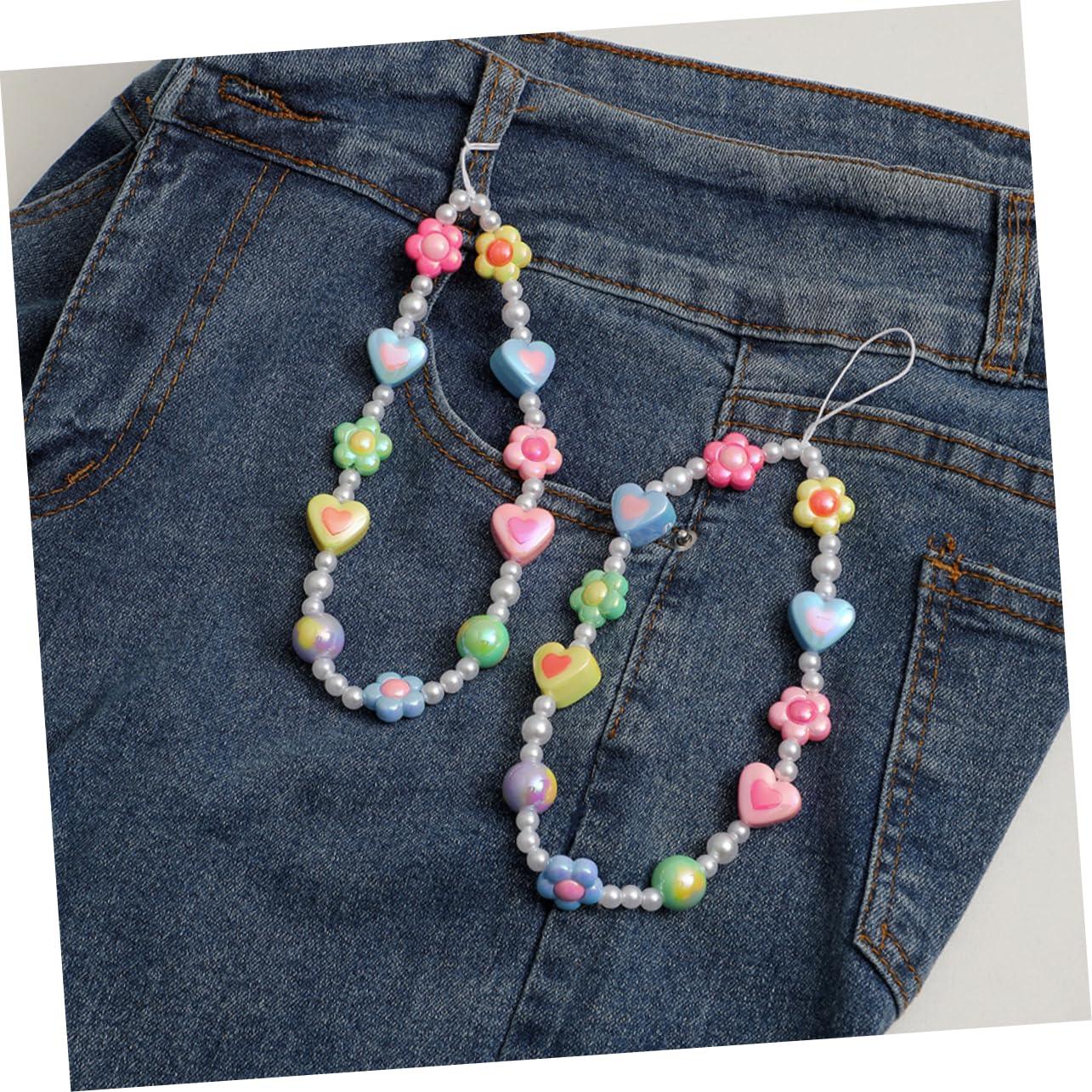 DOITOOL Accesorios De Teléfono Billetera Llavero Colgante De Llavero Colgante De Flor Para Bolso Encanto Del Teléfono De La Flor Cadena Telefonica El Plastico