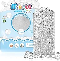 100,000 Clear Water Gel Beads,Transparent Water Gel Beads for vase Filler Beads,Non Toxic Water Beads for Soilless Planting, Wedding Centerpiece Floral Arrangement,Planting,Candles(Clear)