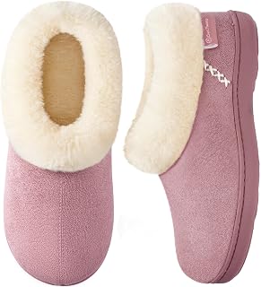 Women's Microsuede Winter Slippers House Shoes Indoor Outdoor