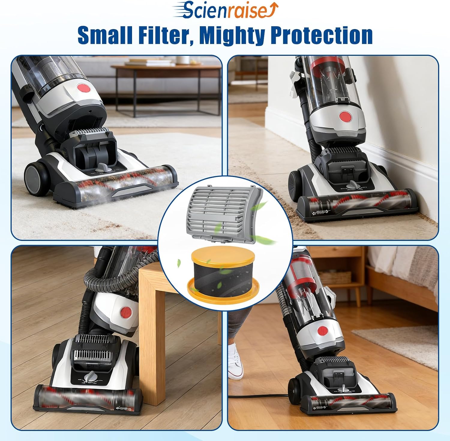 Replacement Filter Compatible with Hoover MAXLife Elite UH75150, UH75100 | UH75250, UH75140, UH75200 MAXLife Elite Swivel Pet Vacuum, 1 Exhaust & 1 Pre-Motor Filters Compare to AH44200 & 440014853