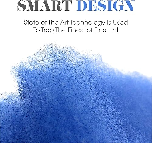 Miniatura 4 de Paquete de 12 filtros de repuesto para secadora, compatible con mejor ventilación de ventilación para secadora interior (60 cargas de secadora en