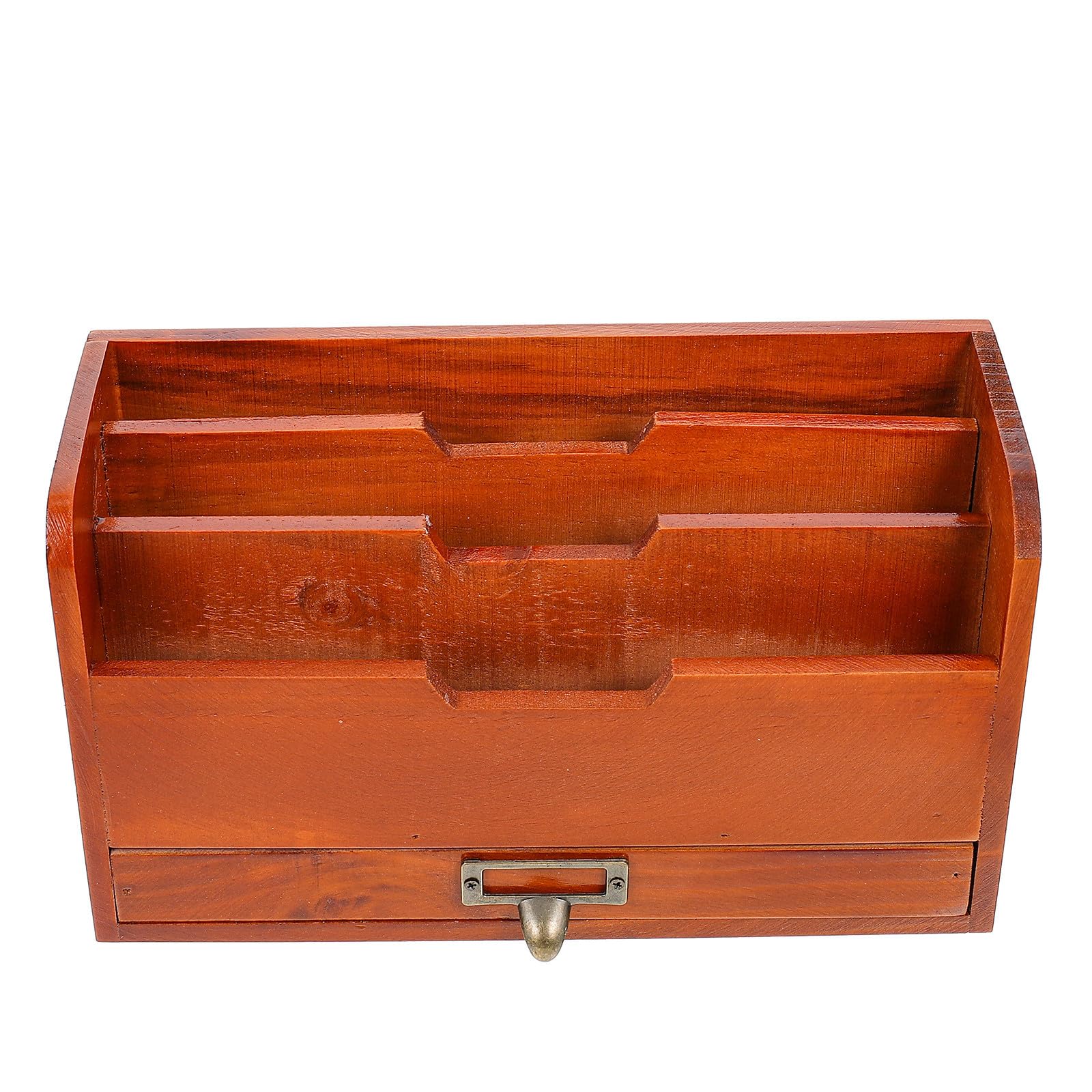 Caja Organizadora de Escritorio de Madera Cajón, Marrón