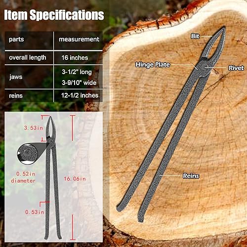 Miniatura 2 de Pinzas de herrero, pinzas de herrero, pinzas de desplazamiento de mandíbula curvada, pinzas de herrero, pinzas de herrero, pinzas puntiagudas,