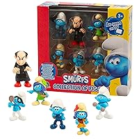 Giochi Preziosi I Puffi - Set Composto Da 6 Personaggi Con Gargamella,Quattrocchi