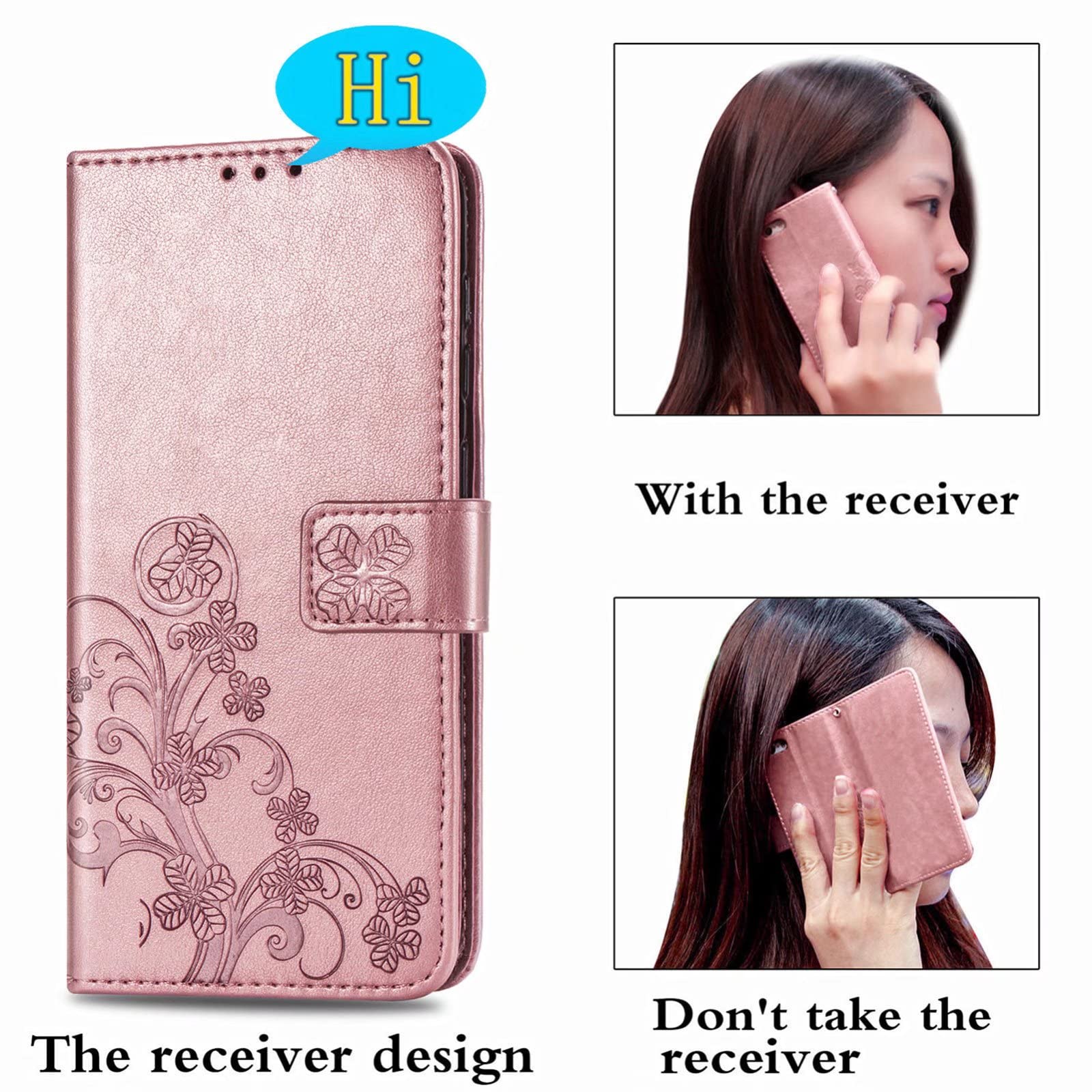 Cover Portafoglio Magnetica In Pelle PU Per Google Pixel 8 Pro – Rossa, Con Slot Carte E Funzione Stand
