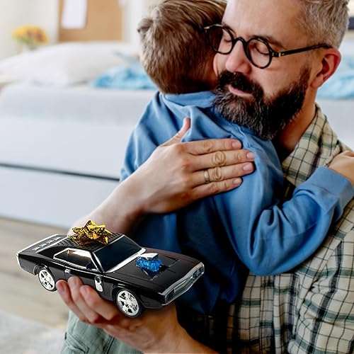 Miniatura 9 de QFX Bluetooth 1968 Retro Muscle Car Replica Altavoz, Altavoces Duales de 2 pulgadas, Enlace Manos Libres, Micrófono Integrado, Radio FM y Luces LED