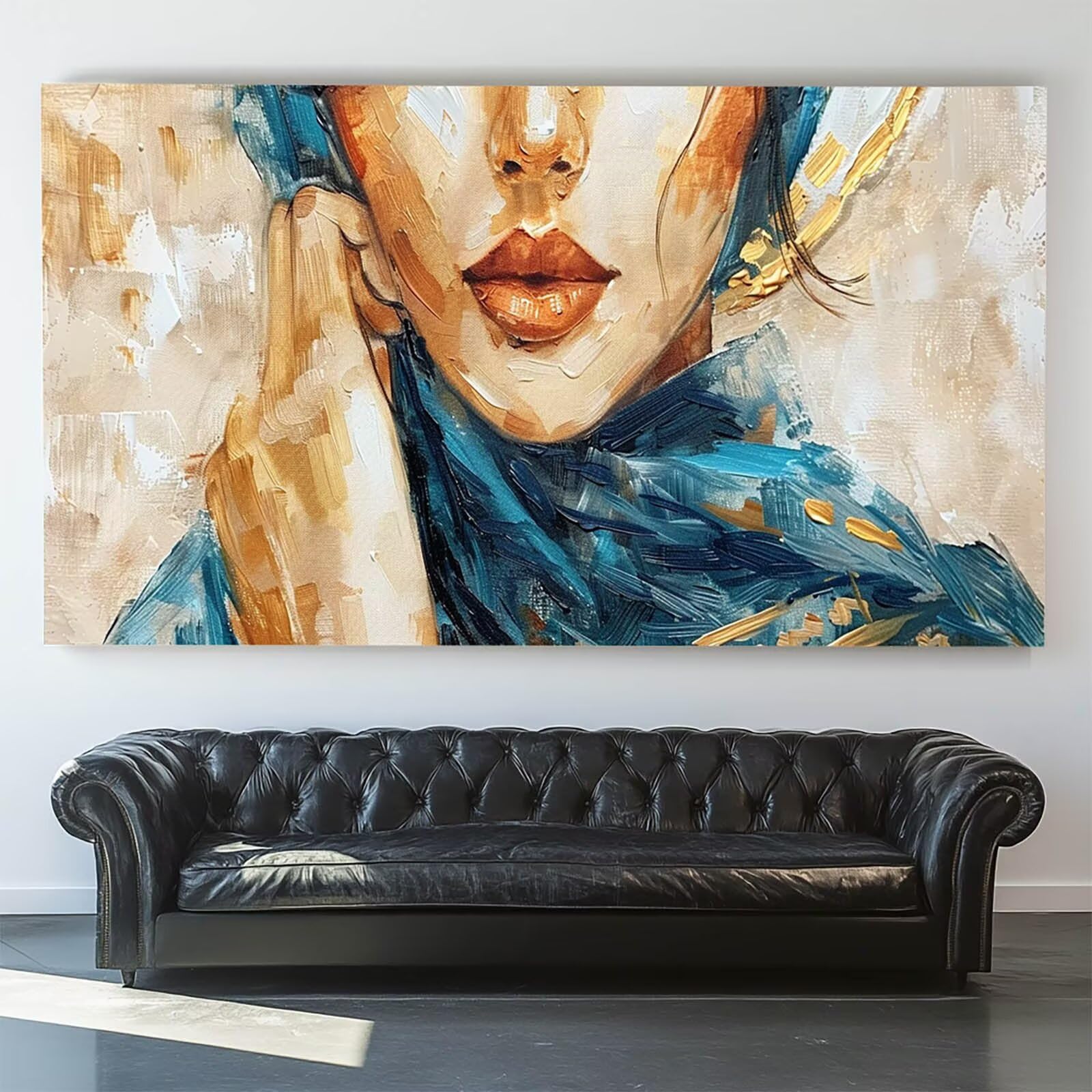 DIY Malen nach Zahlen Erwachsene Frau Malen nach Zahlen ab 7 jahre Mädchen Abstrakt Kreativ set für Erwachsene mit Leinwand Acrylfarben set und Pinsel, Bastelset zum Bemalen für Wanddeko 80X160cm 7--S