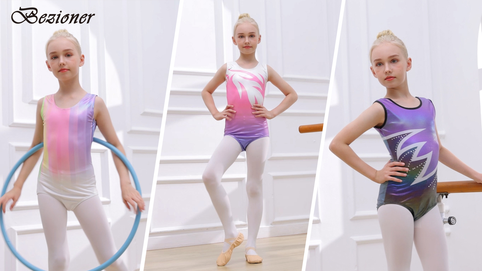 Leotardos De Ballet De Gimnasia Para Niña Traje De Una Piez | Cuotas
