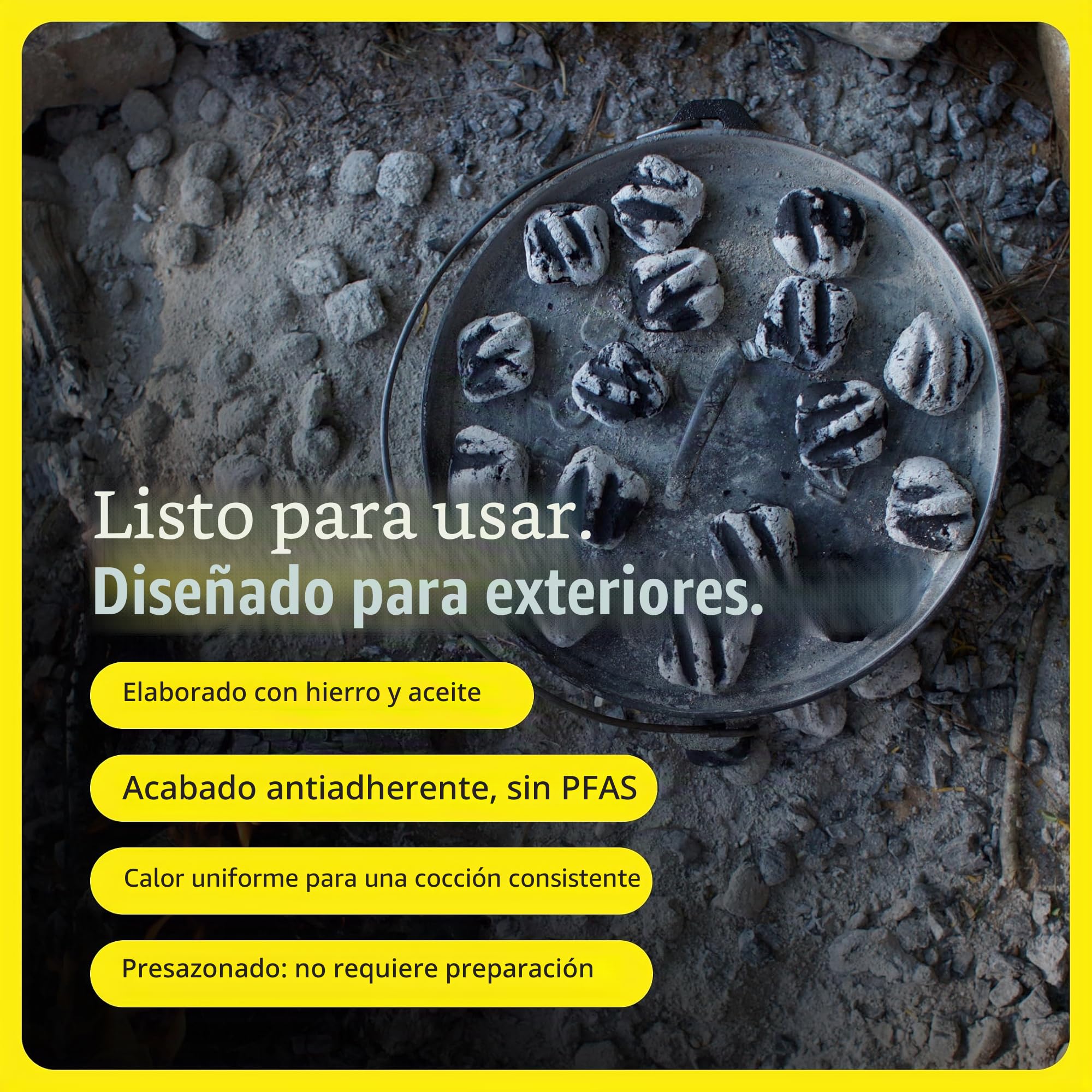 Lodge Logic - Cazuela de Hierro Fundido para Horno con Tapa y asa (7,6 L)