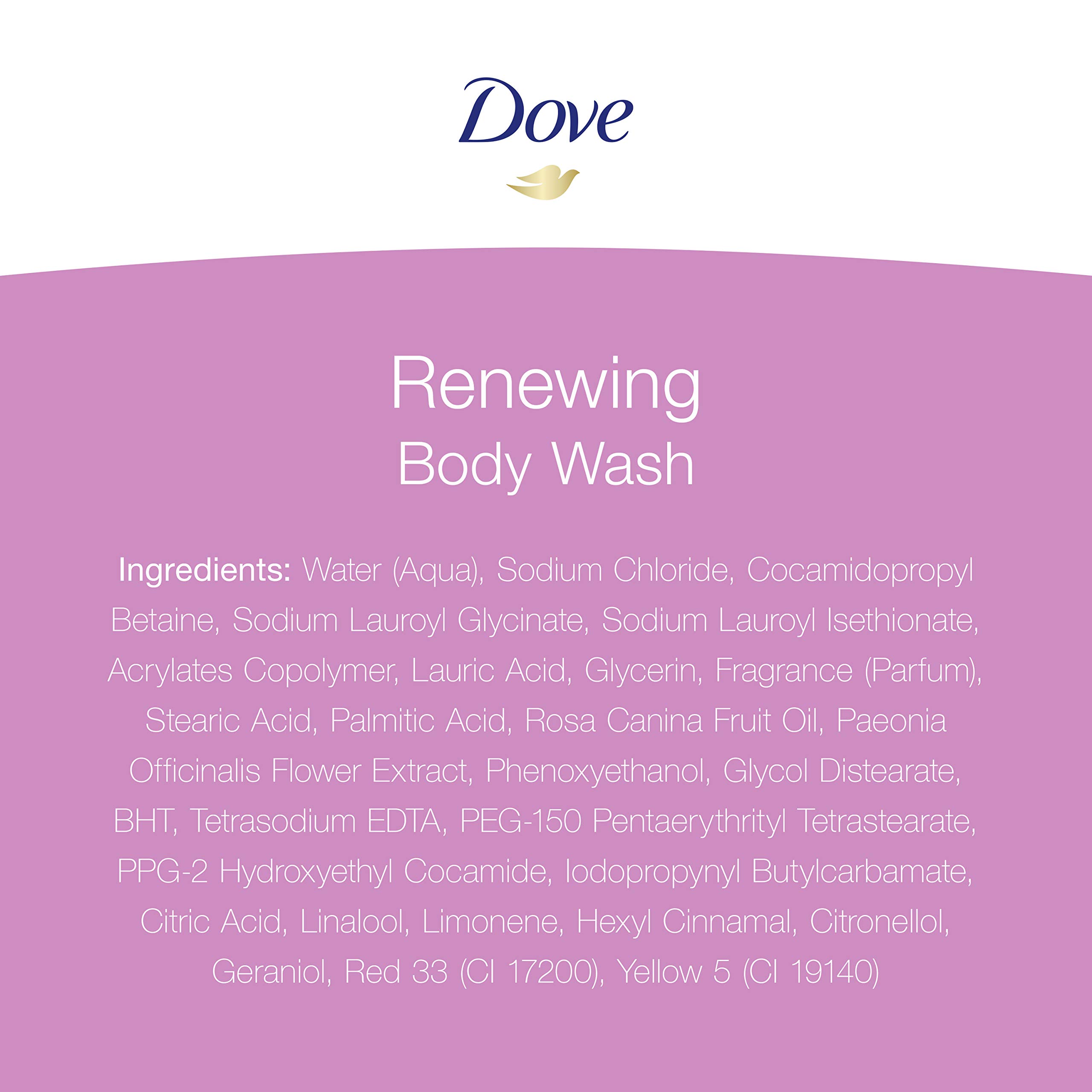Dove Purely Pampering Body Wash 100% Gentle Cleansers, Sulfate Free Peony and Rose Oil Paraben Free and Sulfate Free Moisturizing Bodywash 22 oz