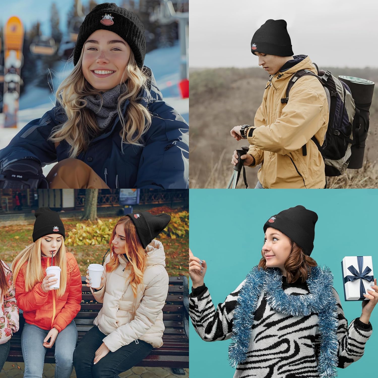 Highland Cow Hat-Cow Print Hat,Highland Cow Gifts for Women/Men,Cute Hats-Funny Trucker Hat - Image 7