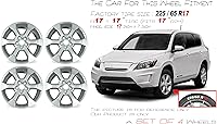 Vista 2 de 17" Set de 4 ruedas de 17x7 plateadas para Toyota Rav 4 2009-2014, diseño OEM, llantas de repuesto