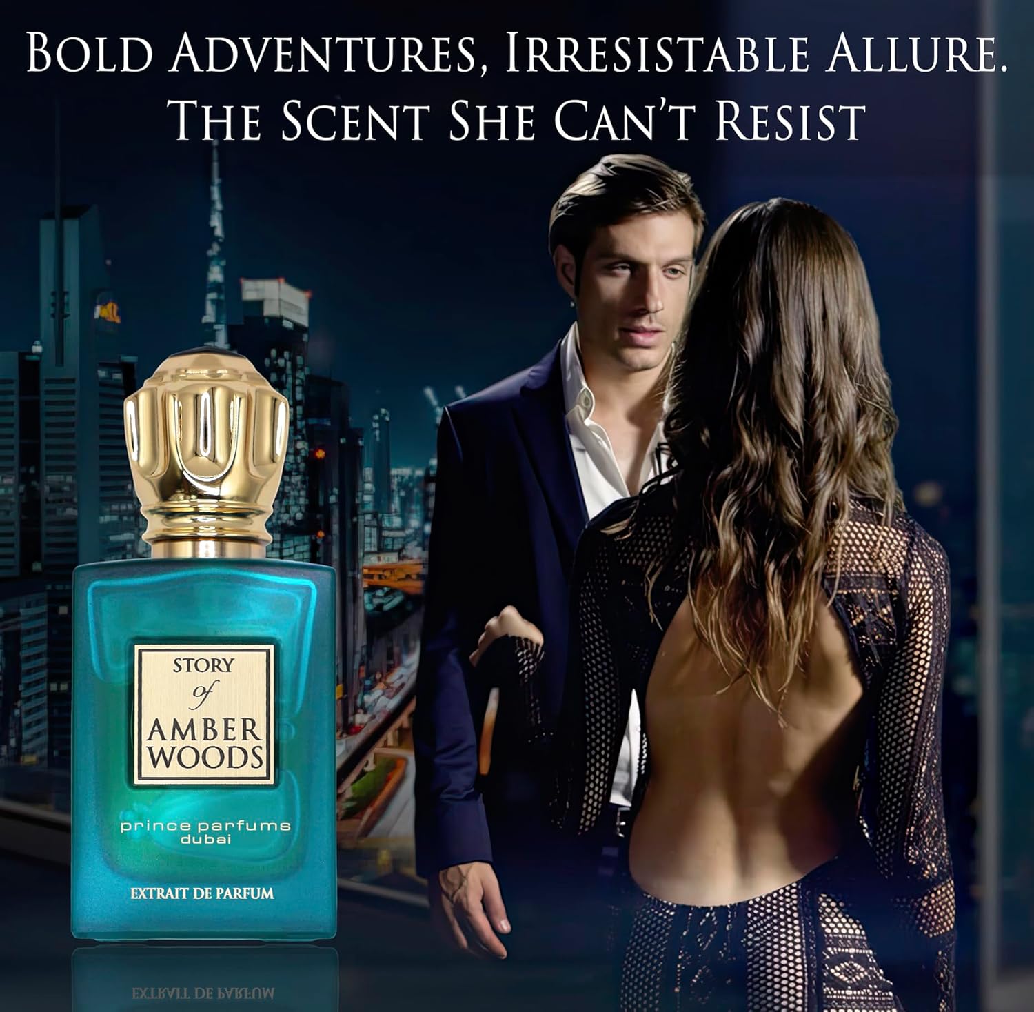 Prince Parfums Dubai - The Story of Amber Woods - 3.4 Ounces - Exquisite Men's Extrait de Parfum - Rich, Luxurious Scent of Amber, Cedar, Vetiver for the Modern Man - Depth, Warmth & Mastery - Image 4