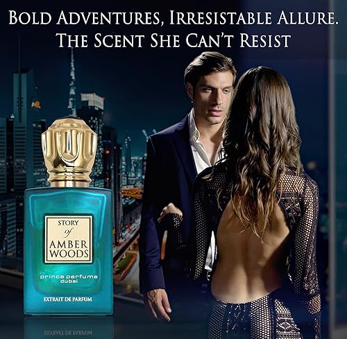 Miniatura 4 de Prince Parfums Dubai - The Story of Amber Woods - 3.4 onzas - Exquisito Extrait de Parfum para hombre - Aroma rico y lujoso de ámbar, cedro, vetiver