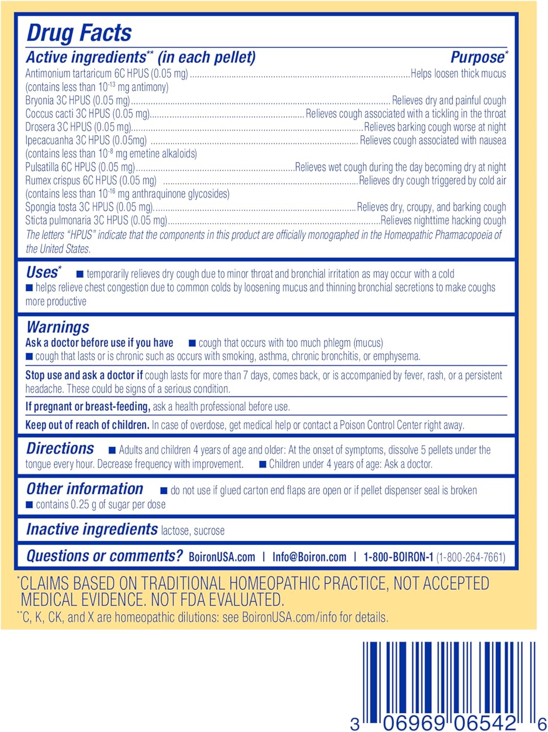 Boiron Chestal Kids Pellets for Cough and Mucus Relief, Nasal or Chest Congestion, and Sore Throat Relief - 2 Count (160 Pellets) - Image 7