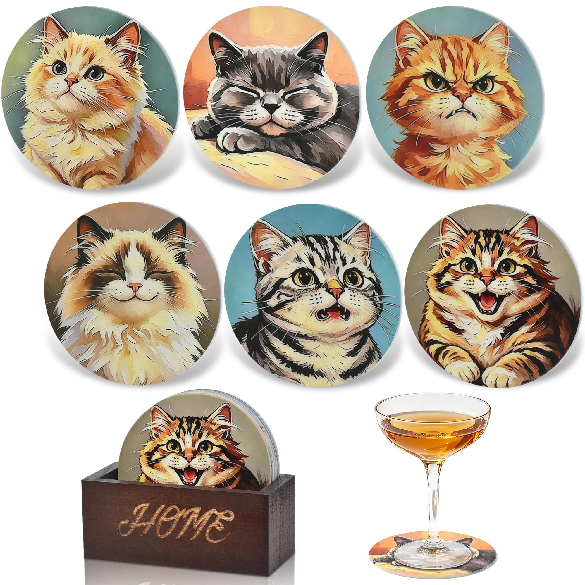 Dessous de verre chat en silicone de haute qualité, protection durable et élégante pour table