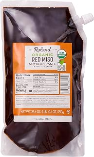 Roland Foods Organic Red Miso Paste 26.4 oz - Authentic Japanese Umami, Aged Flavor for Soups, Marinades & More