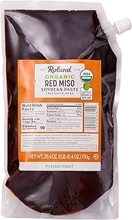 Roland Foods Organic Red Miso Paste, Specialty Imported Food, 26.4 Ounce Pouch, Pack of 1