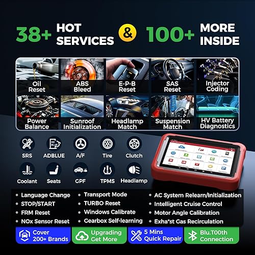 Miniatura 6 de Launch X431 V Lenovo tableta 8.0". Herramienta de diagnóstico de sistema completo con función de código clave