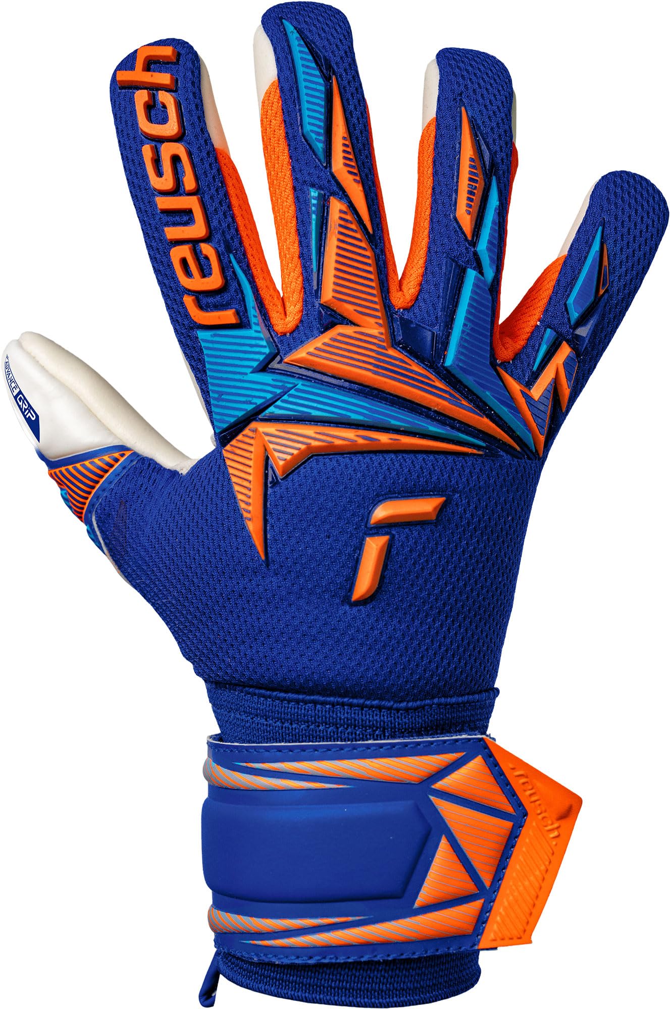 Reusch Gants de Gardien de But pour Enfants et Adolescents |Respirants | pour l'entraînement et Les matchs | Gazon Naturel et synthétique | Tailles 4 à 8 | Attrakt Freegel Advance Junior