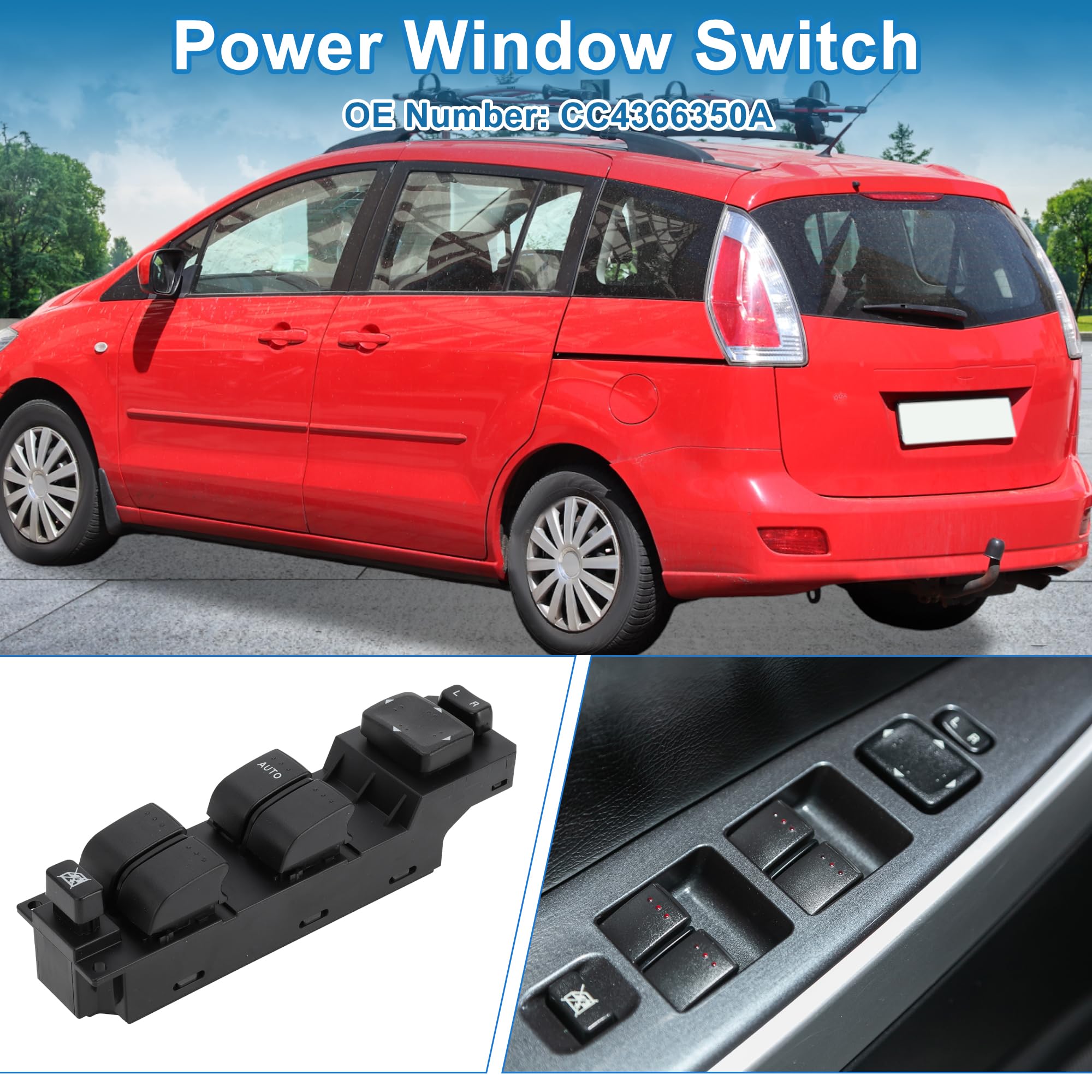 A ABSOPRO Interrupteur De Vitre Électrique Pour Mazda 5 06-10 1pc