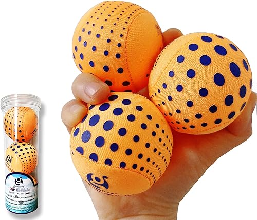 Miniatura 1 de Bolas multifunción 3 en 1 de 2.362in, bola de malabarismo lavable para principiantes, juego de 3 bolas de agua que rebotan en el agua, bola de