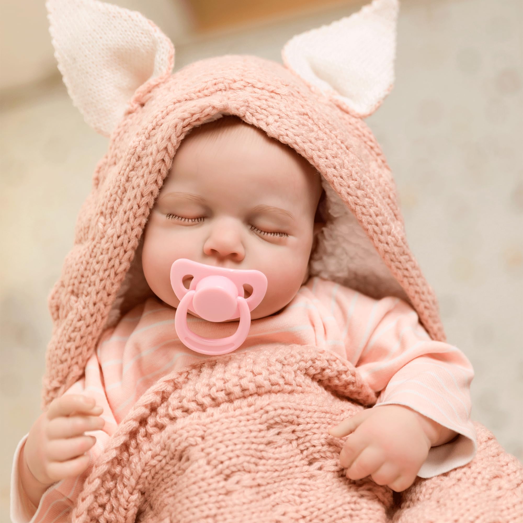 Reborn Baby Dolls, 20Inch Cute Soft Vinyl Realistic-Newborn Baby Doll Poseable Real Life Lifelike Baby Dolls w/Doll Accessories for Age 3+