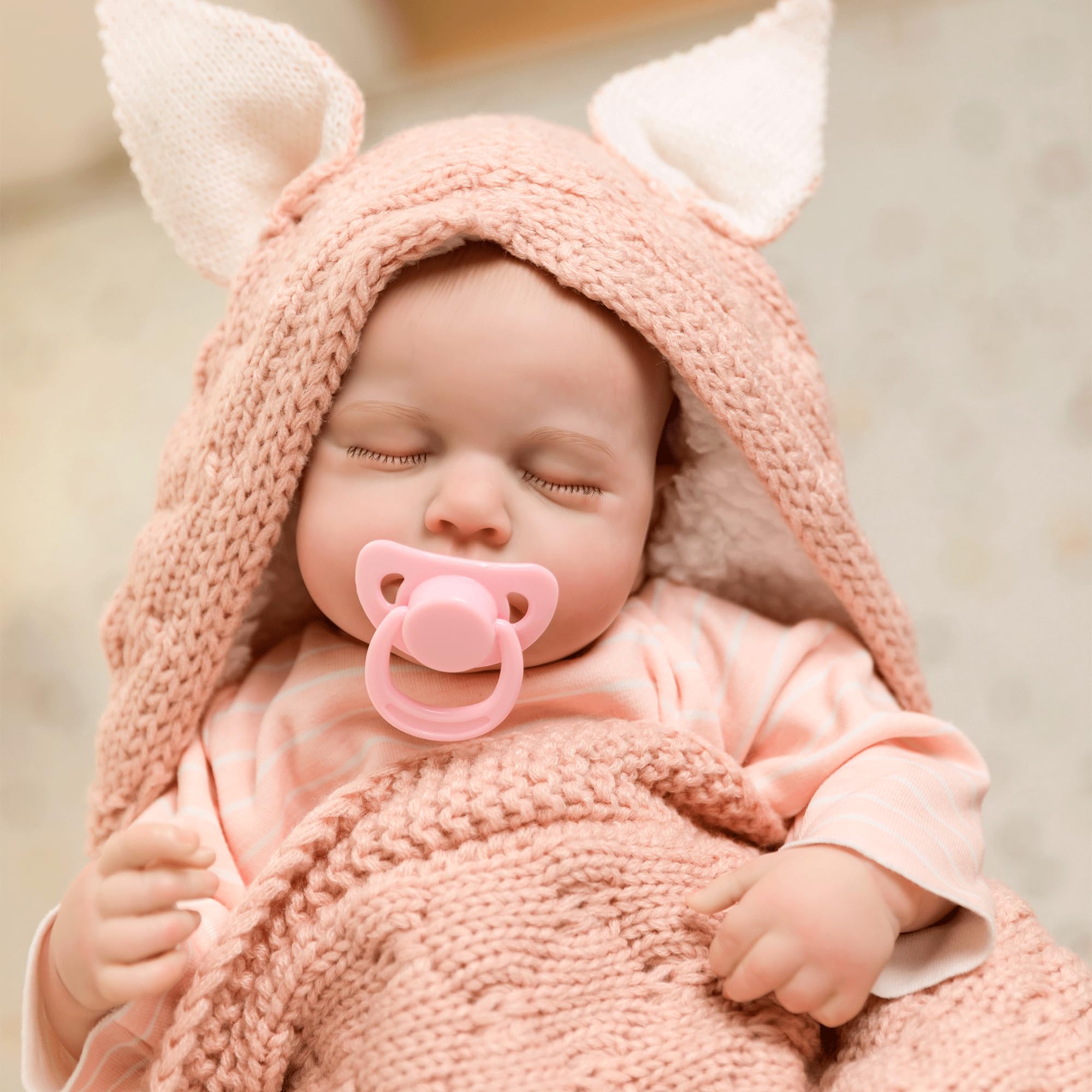 Reborn Baby Dolls, 20Inch Cute Soft Vinyl Realistic-Newborn Baby Doll Poseable Real Life Lifelike Baby Dolls w/Doll Accessories for Age 3+