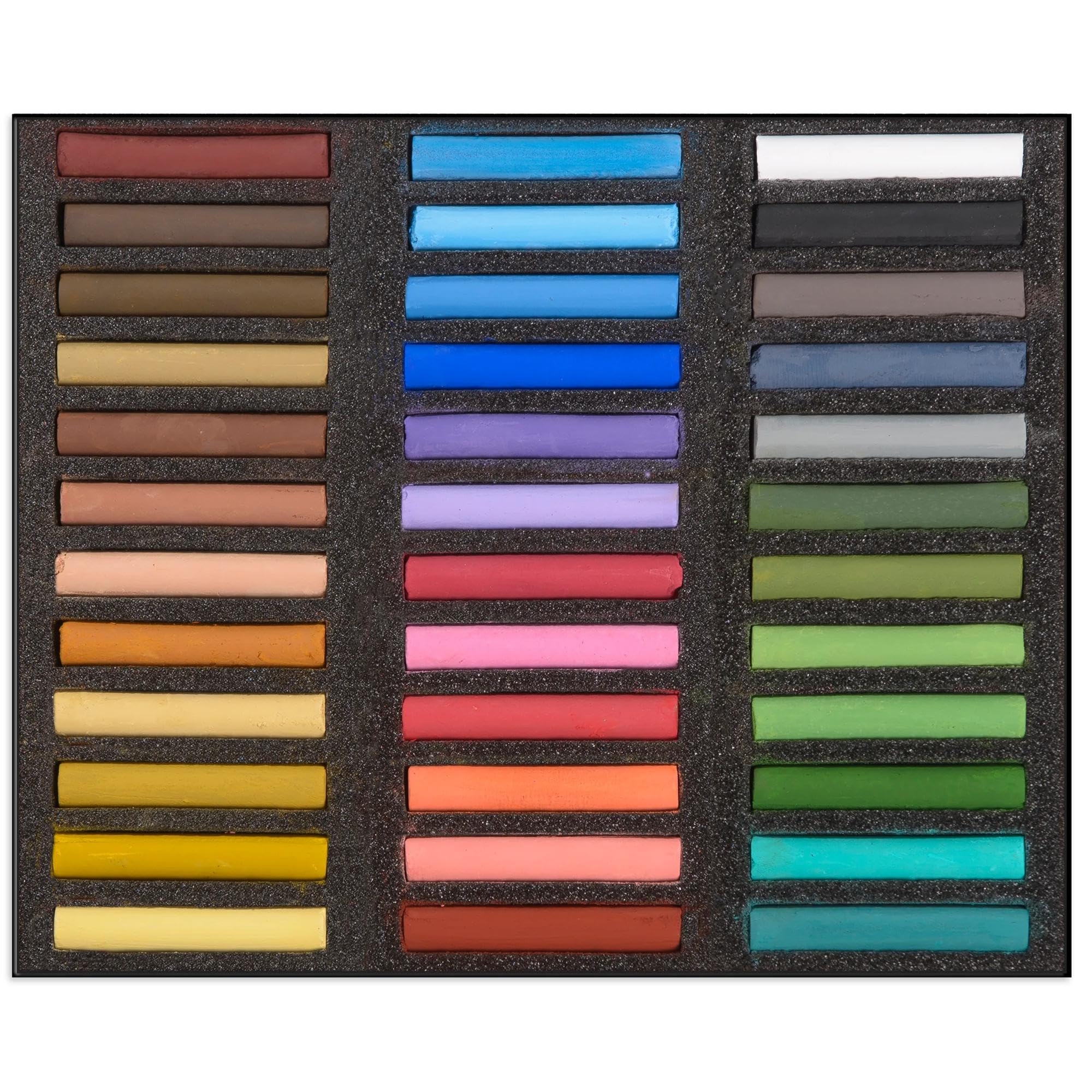 BLOCKX - 12936ABXC, cofanetto pastelli secchi da 36 colori, Classico
