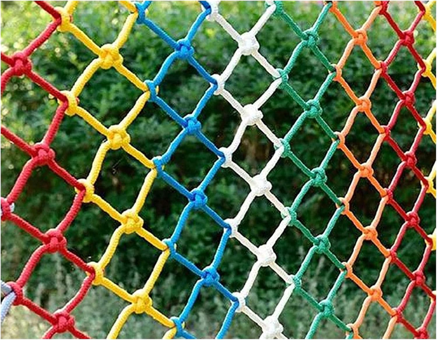 Hand-Woven Colored Nylon Rope Protective Net, Child Safety Staircase Net, Wall Ceiling Decorative Hanging Ornaments Garden Netting Rope Netting (Size : 1 * 1m)