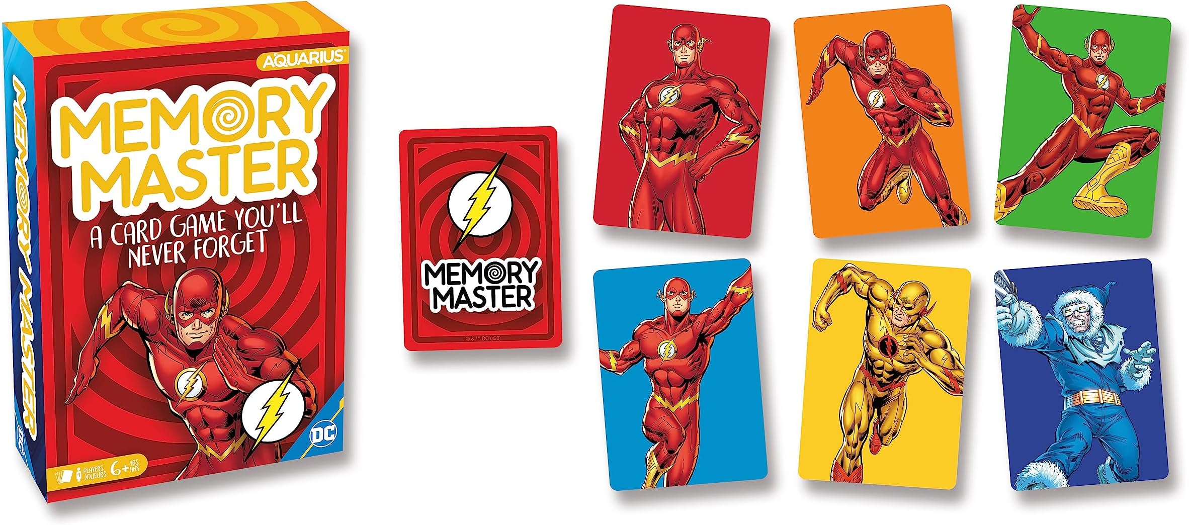 Aquarius DC The Flash Memory Master Card Game - Fun Family Party Game for Kids, Teens & Adults - Entertaining Game Night Gift - Officially Licensed DC Merchandise