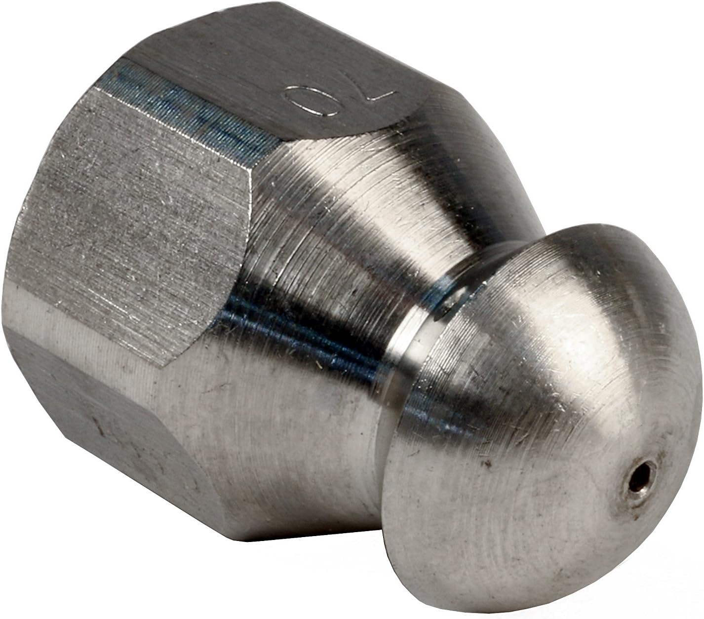 Schieffer 1/4in. x 150ft. 4400 PSI Thermoplastic Sewer Jetter Hose & 7.0 Orifice Button Nose Nozzle
