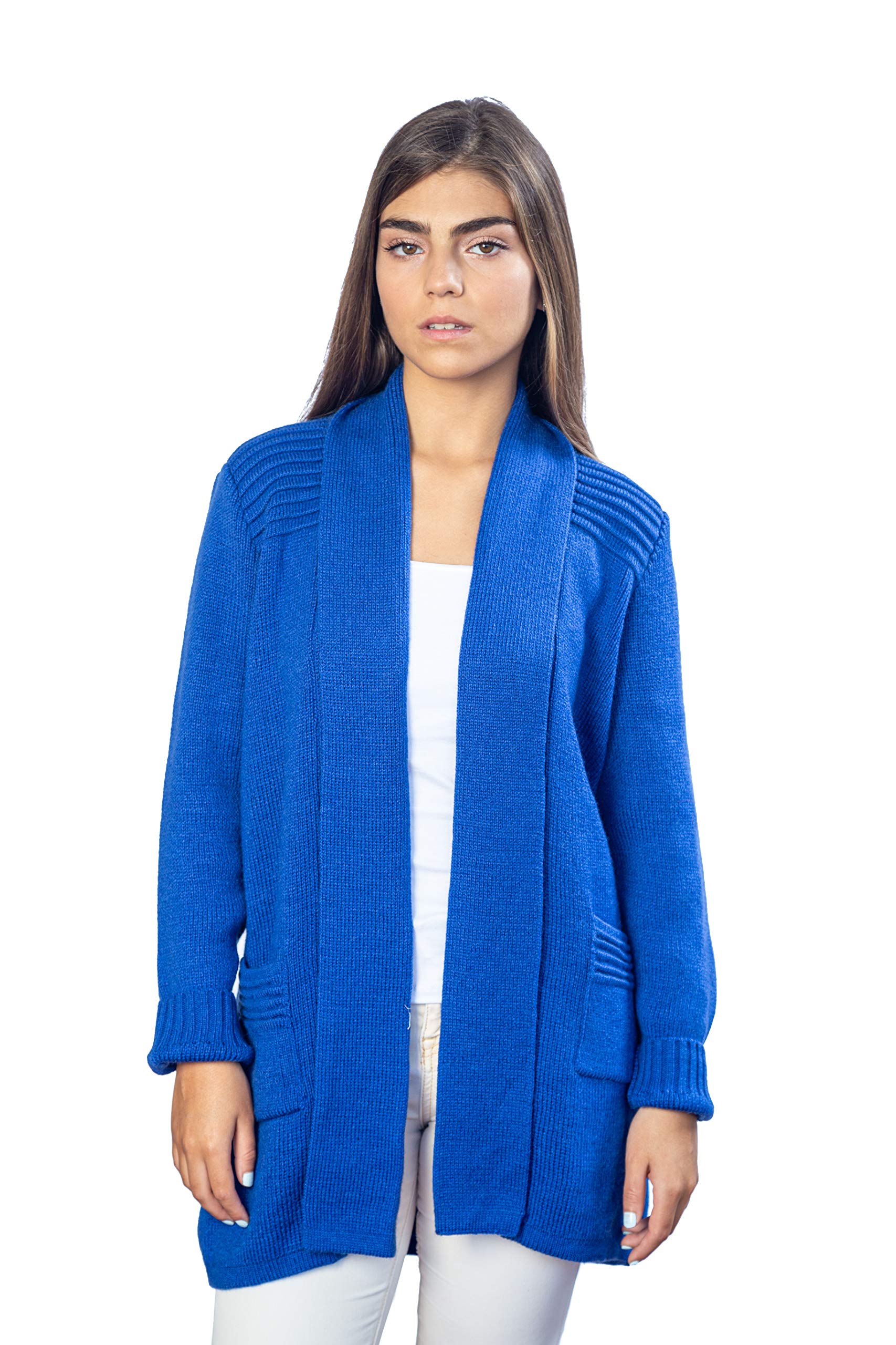 RAYMIS 100% Alpaca Wool Women´s California Cardigan - Warm, Soft & Thick