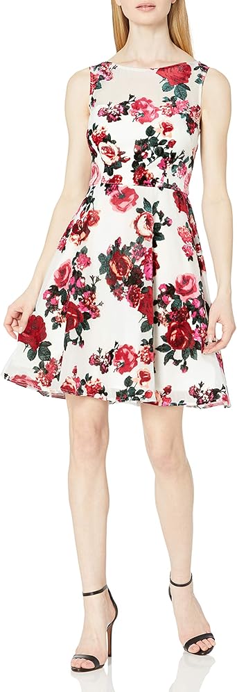 floral flare dress