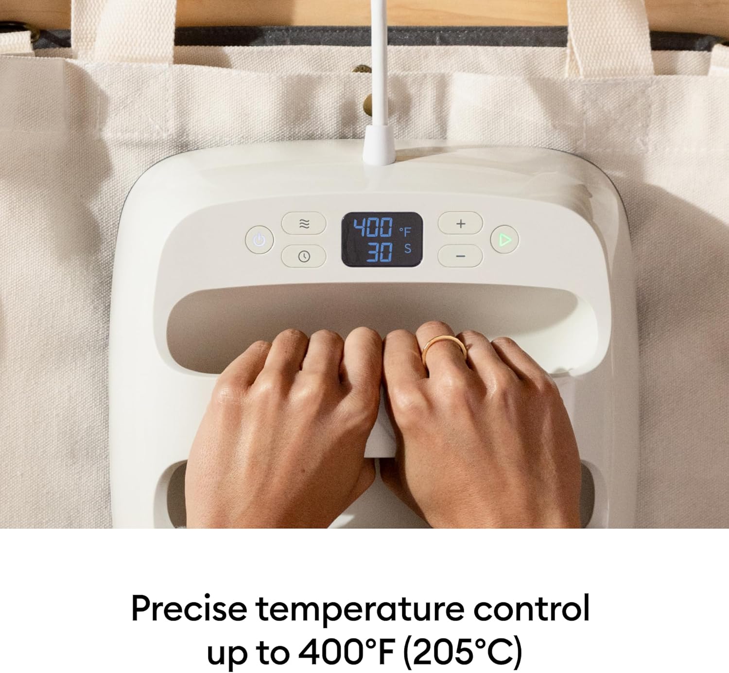 Cricut EasyPress® SE – 9 in x 9 in Heat Press + Cricut EasyPress Mat, 12 in x 12 in - Heat Transfer Machine for T-Shirts, Tote Bags, Baby Clothes, Decor, & More - Easy to Use - Taupe