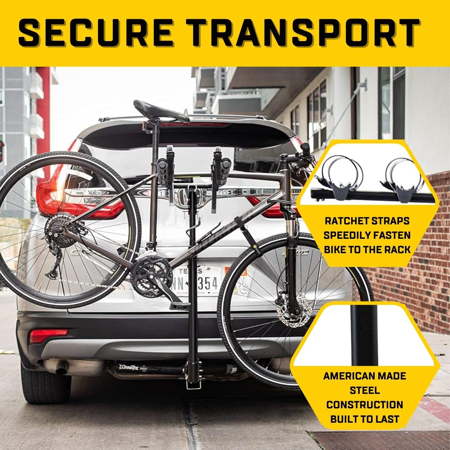 Saris Grand Slam Porte-vélos Universel pour 4 vélos Noir