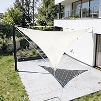 HAIKUS Tenda a Vela Impermeabile Triangolare 3x3x3 m, Protezione Raggi UV 98%