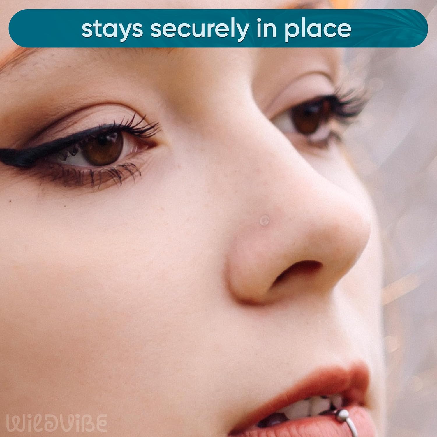 Bioflex Clear Earrings for Sports, Work, School, Surgery, MRI - Clear Piercing Jewelry Labret Studs for Ears, Cartilage, Helix, Tragus, Lip, Medusa, Monroe - Flat Push-In Plastic Earrings (16g, 18g) Piercing Retainers - Image 9