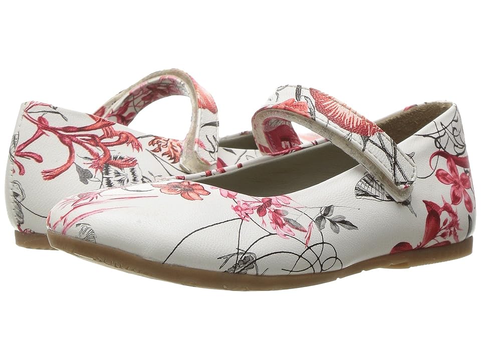 

Pazitos AA Print MJ (Toddler/Little Kid) (Red Floral) Girl's Shoes, Multi