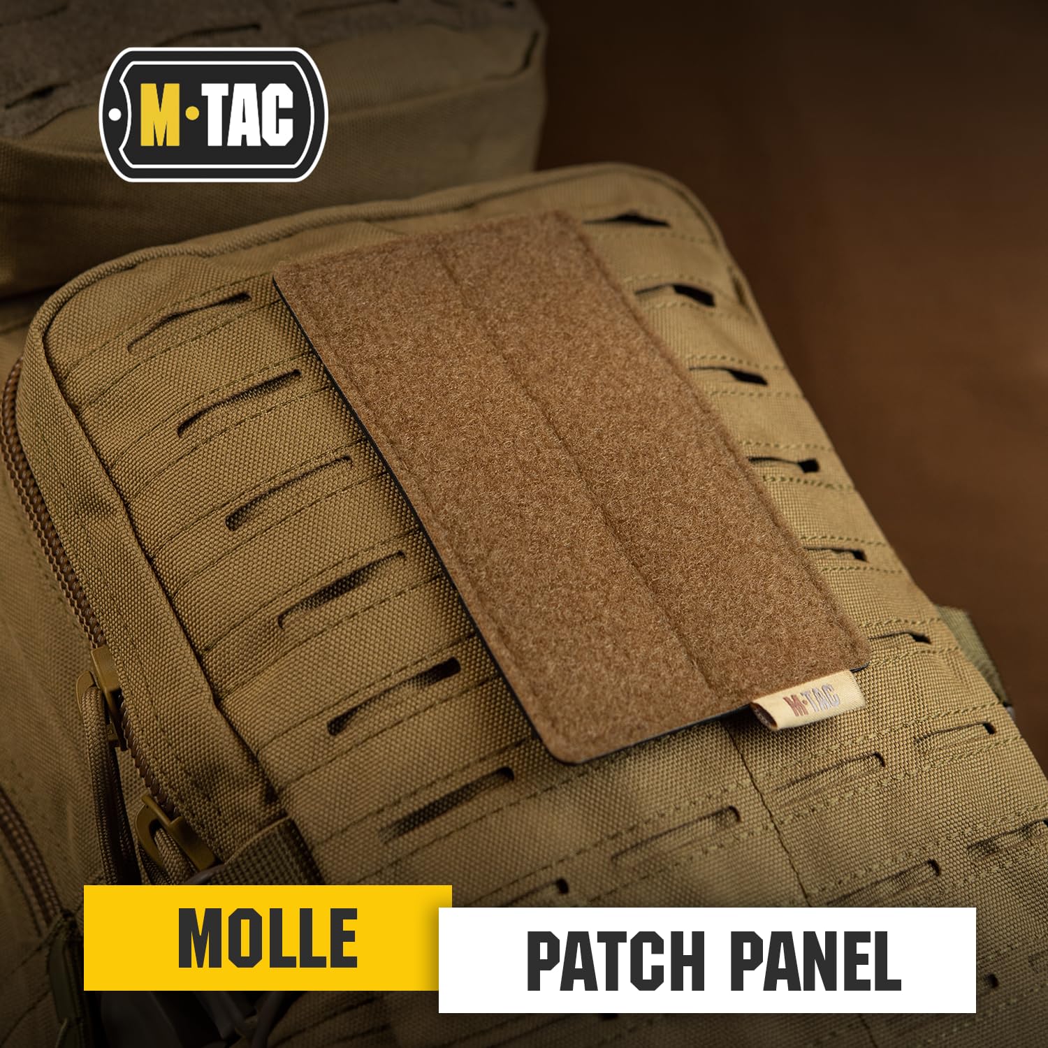 M-Tac Tactical Morale Patch Hook And Loop Display Board Molle, Coyote, 80 x 135