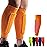 HiRui Soccer Shin Guards Shin Pads for Kids Youth Adult, Calf Compression Sleeve with Honeycomb Pads, Support for Shin Splint Baseball Boxing Kickboxing MTB, Lightweight(1PAIR)(Orange, M)