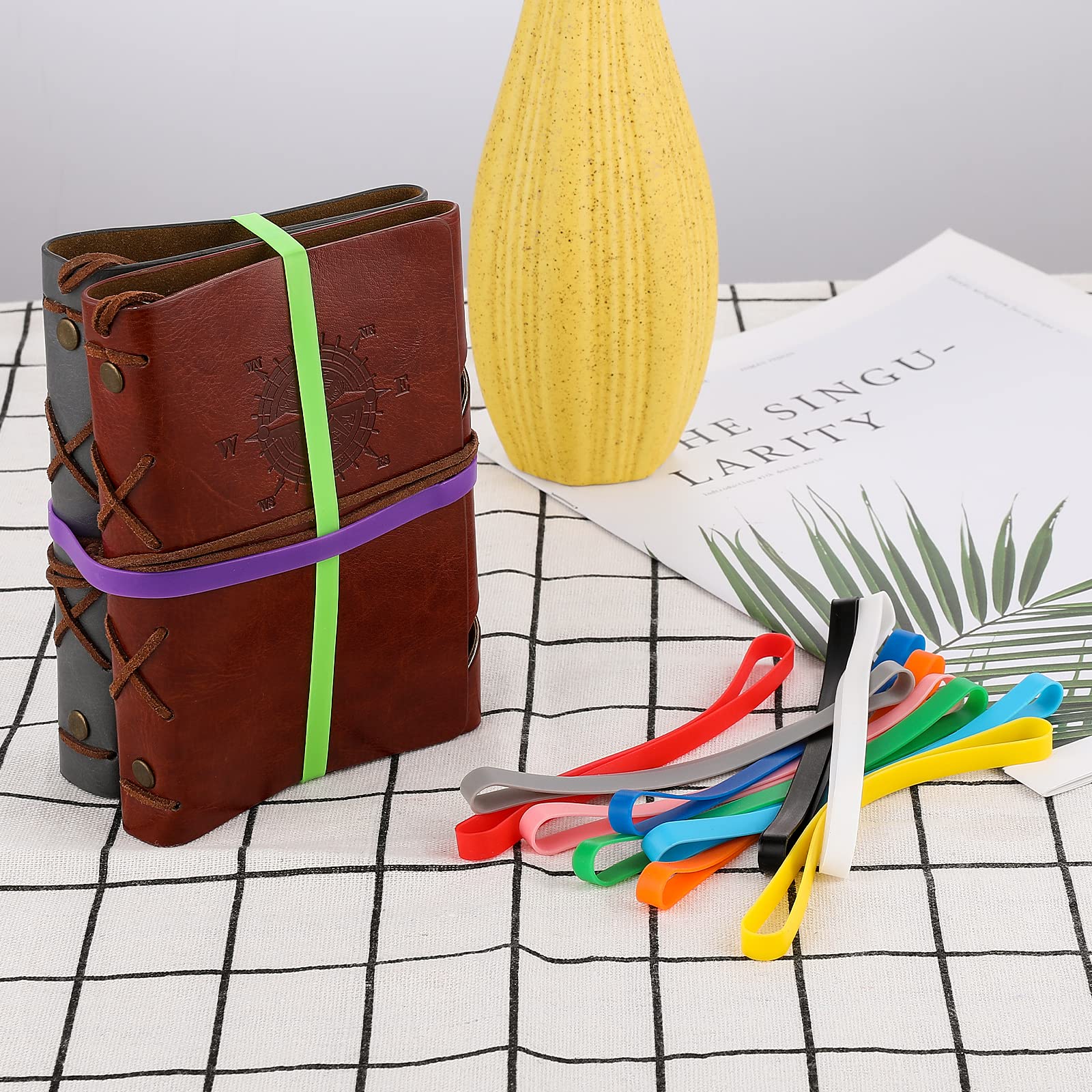 Elastici In Silicone Colorati - 12 Pezzi Da 12 Cm | Per Ufficio, Libri, Artigianato E Sport