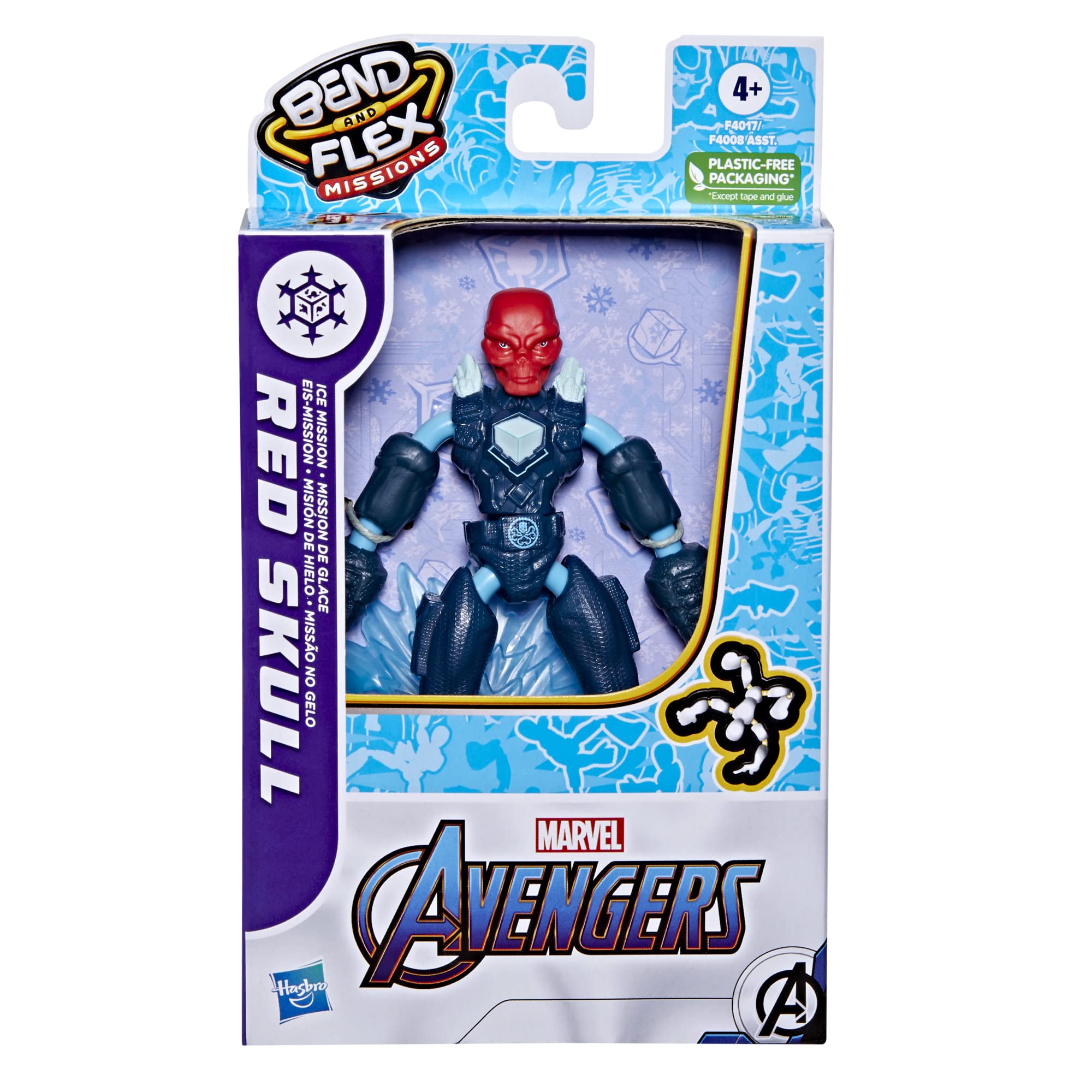 Amazon.com: Avengers Marvel Bend and Flex Missions Red Skull Ice