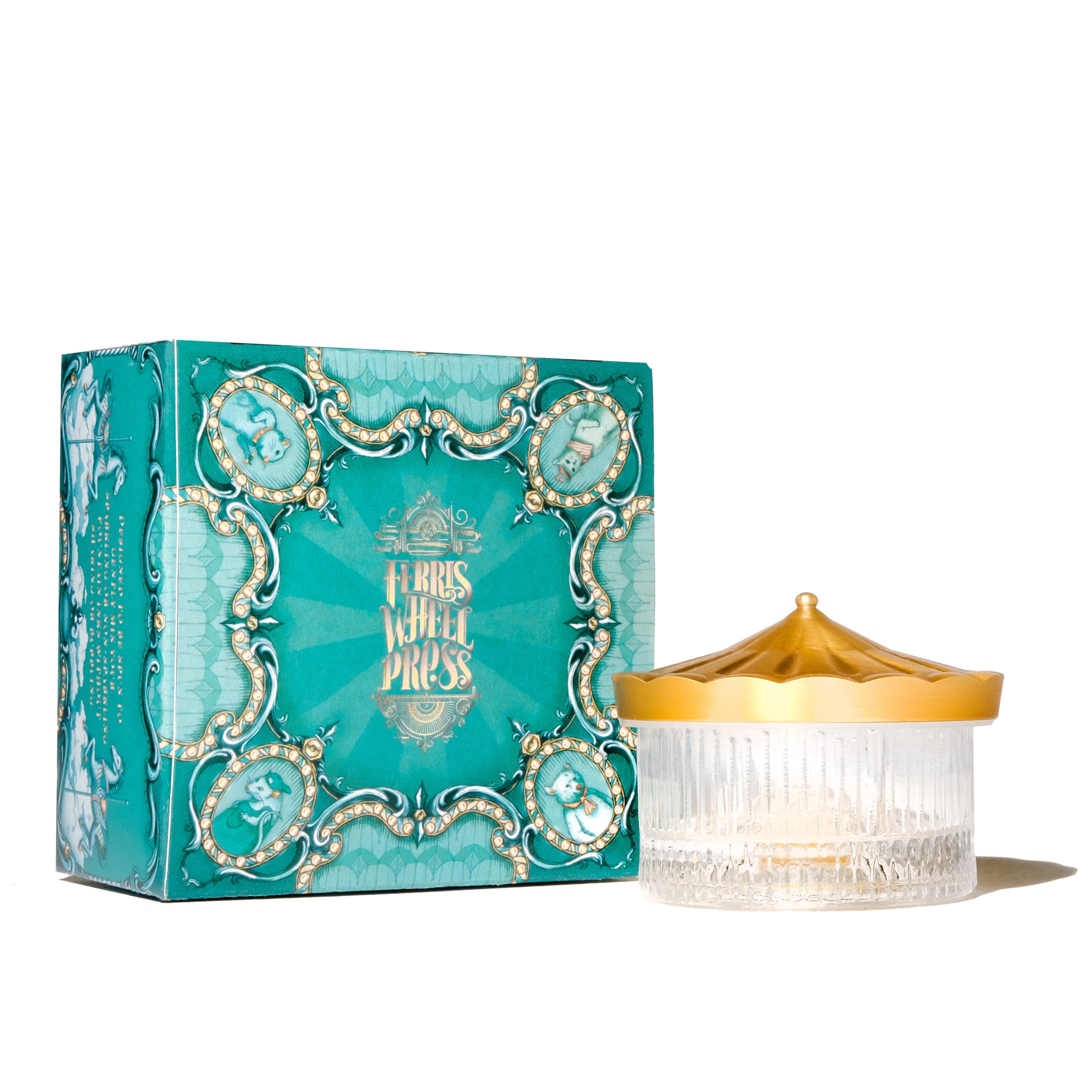 Ferris Wheel Press The Carousel Inkwell | Four Functional Positions | Glass Vessel for Ink | Modern Antiques