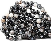 Vista 26 de Cuentas redondas sueltas de ágata estilo antiguo vena de dragón de 6mm, cuentas para diseño de joyas, 60 cuentas