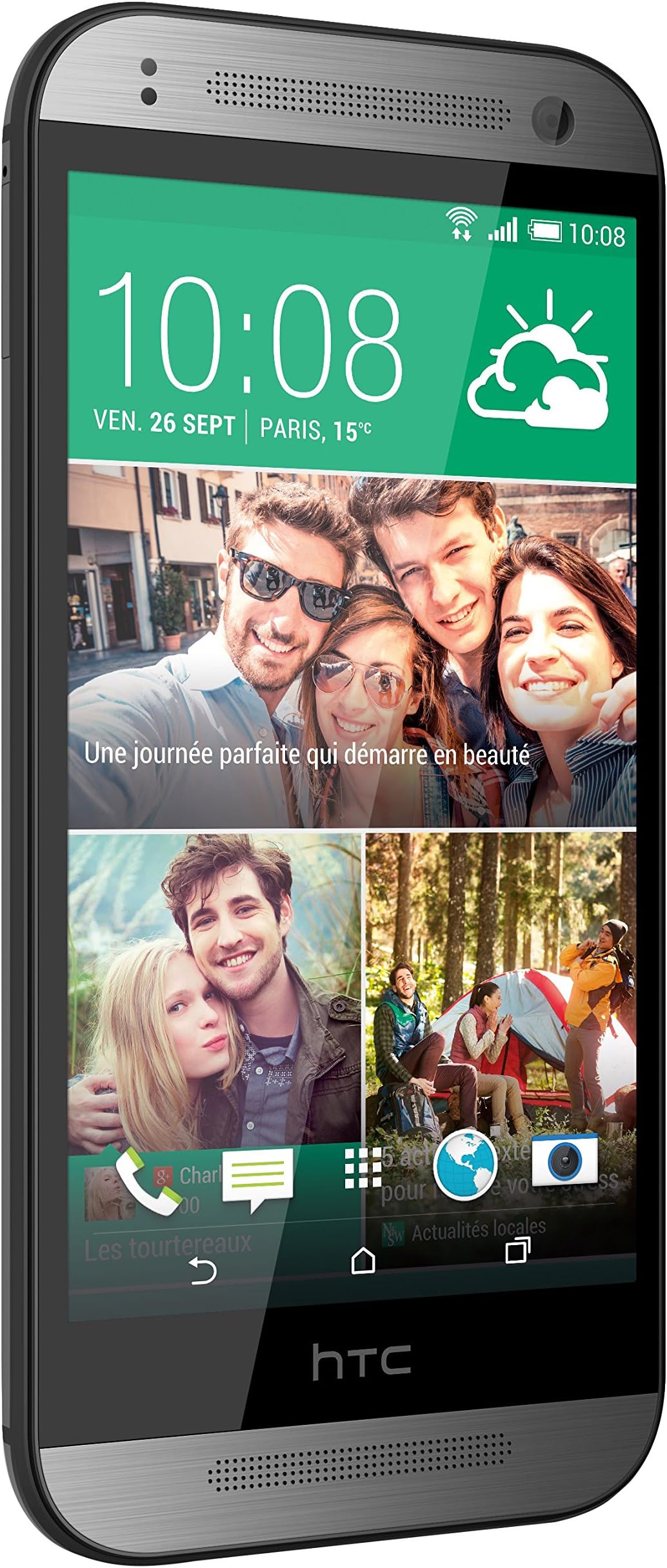 HTC One Mini 2 Unlocked 4G Smartphone 4.5 Inches Android 4.4 KitKat 16GB USB Grey