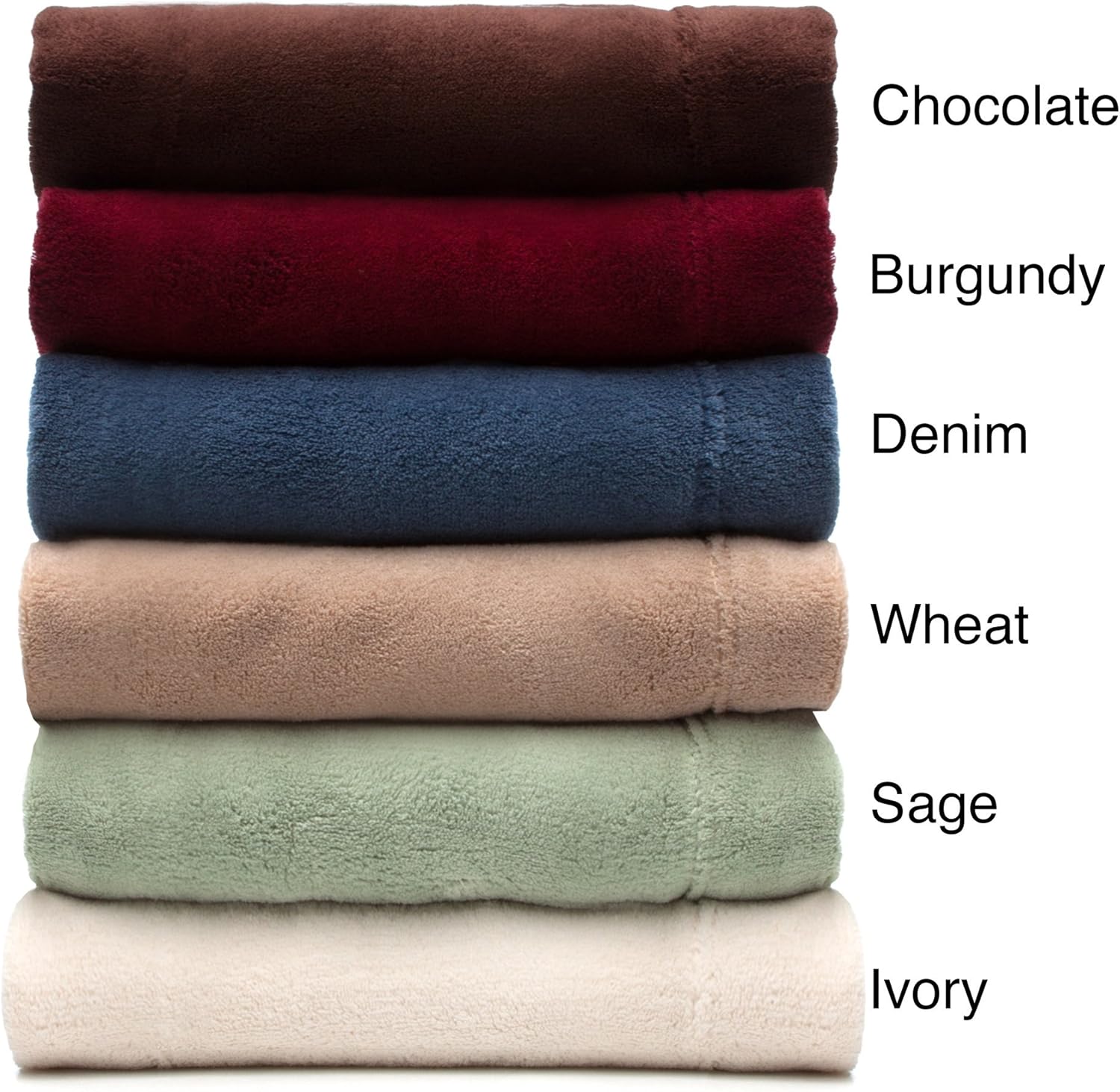 Microplush Chocolate Pillowcase Cover Set of Two (Fits